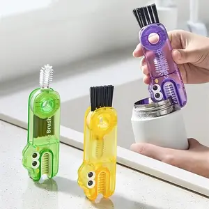 Portable Insulated Cup Brush Set, Three-In-One Design for Easy Cleaning, Durable & Convenient Water Bottle Scrubber Tool