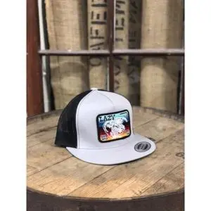 Lazy J Ranch Wear Unisex Silver & Black 4" Serape Elevation Snapback Cap Hat