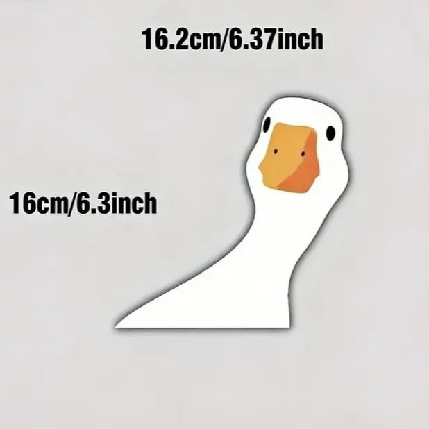 Cute Cartoon Goose Pattern Car Decal Sticker, Decal for Truck, Car Decorative Sticker, Universal Car Exterior Decoration Accessories, Vehicle Exterior Decoration, Car Decorations