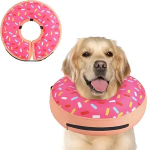 Supet Inflatable Dog Cone Collar Alternative After Surgery, Dog Neck Donut Collar Recovery E Collar to Stop Licking, Soft Dog Cone for Small Puppies Cats Medium Dogs