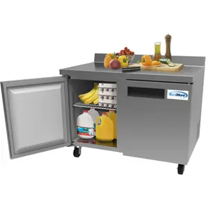 48 in. Two-Door Worktop Refrigerator With 3.5 in. Backsplash - 12 Cu Ft. RWT-2D-12C