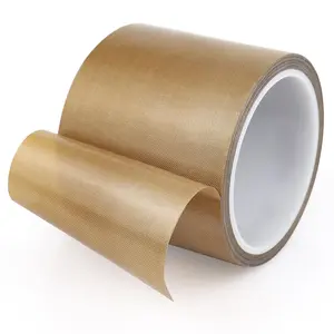 Teflon Glass Cloth Tape, 3-Inch x 33  x 0.18mm High Temperature PTFE Coated Fiberglass Adhesive Tape for Vacuum Sealer Machine, Hand Impulse Sealers Insulation