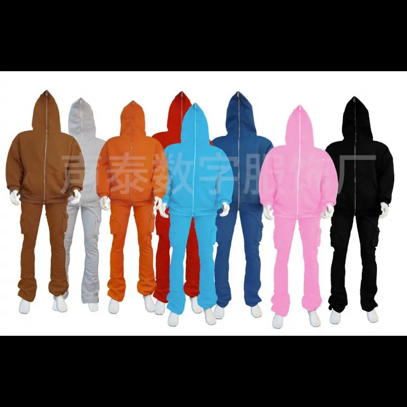 Matching zipper hoodie