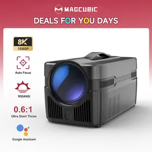 [US warehouse] Magcubic HY450C Projector Auto Focus 8K Decode 900ANSI 0.6:1 Ultra Short Throw Full HD Native 1080P Auto Offset WiFi6 BT5.4 Built-in Daul 5W HiFi Speaker Auto Keystone Correction Home Theater Black Friday Gift #SummerWins #DealsForYouDays