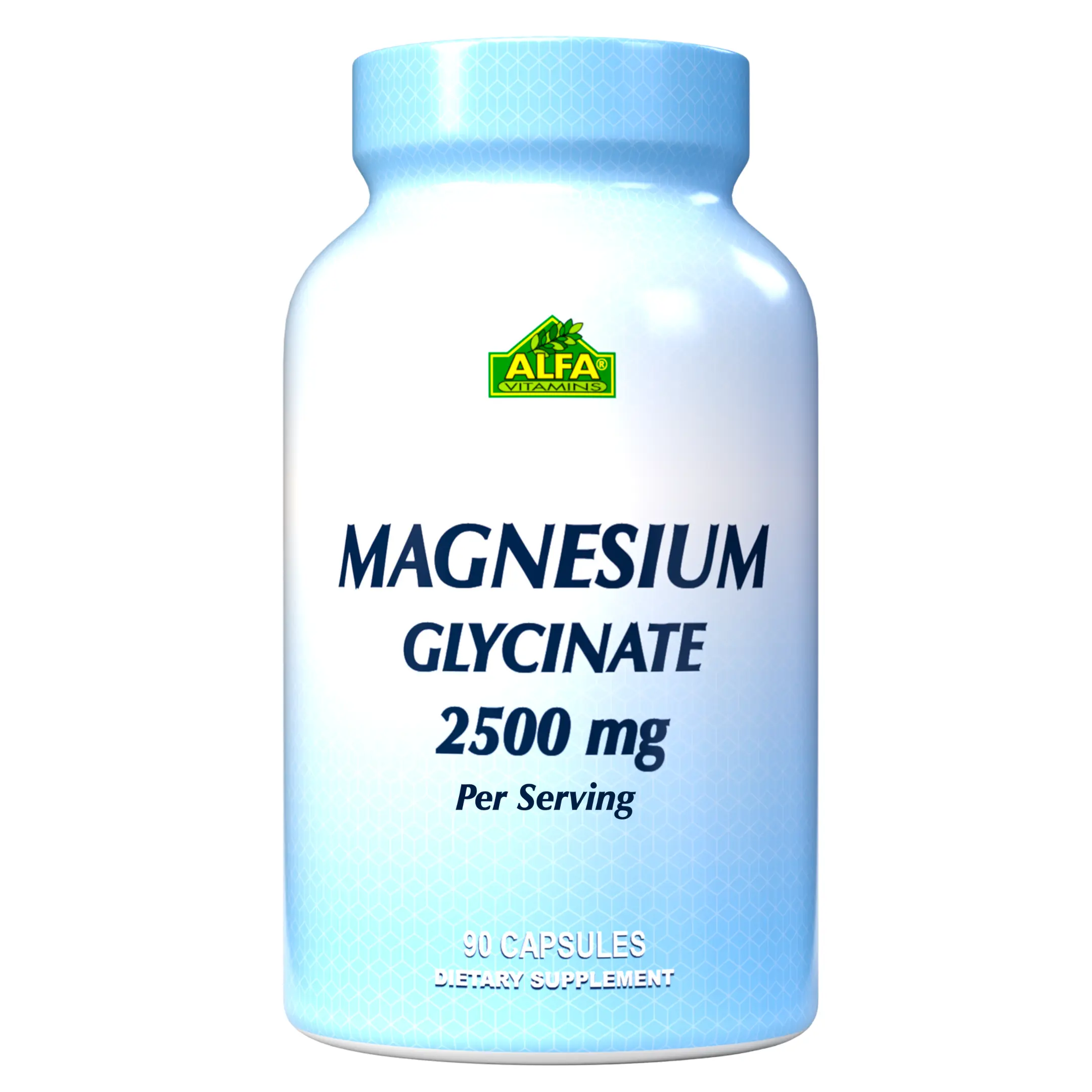Alfa Vitamins - Magnesium Glycinate 2500mg - 90 Capsules