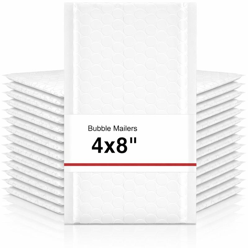 Bubble Mailers 4x8 Inch Pack Padded Envelopes Usable Size 4x7 Thick Boxing PlaceMailing Envelopes Bubble Opaque Padded Mailers Shipping Bags for Mailing Jewelry Makeup Small Business