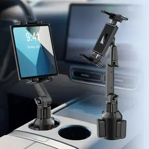 Adjustable Car Cup Holder for Tablets & Phones, Durable Abs Material, Easy Installation, Universal Compatibility, 360 Degree Rotation