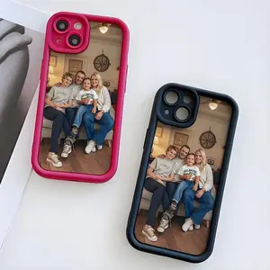 Black Personalized DIY Photo Smartphone Case, Scratch-Resistant Impact-Resistant Soft Material Cellphone Accessory for iPhone 11/12/13/14/15/16/17 (Pro/Max/Plus) | Handheld Devices Protection Cover