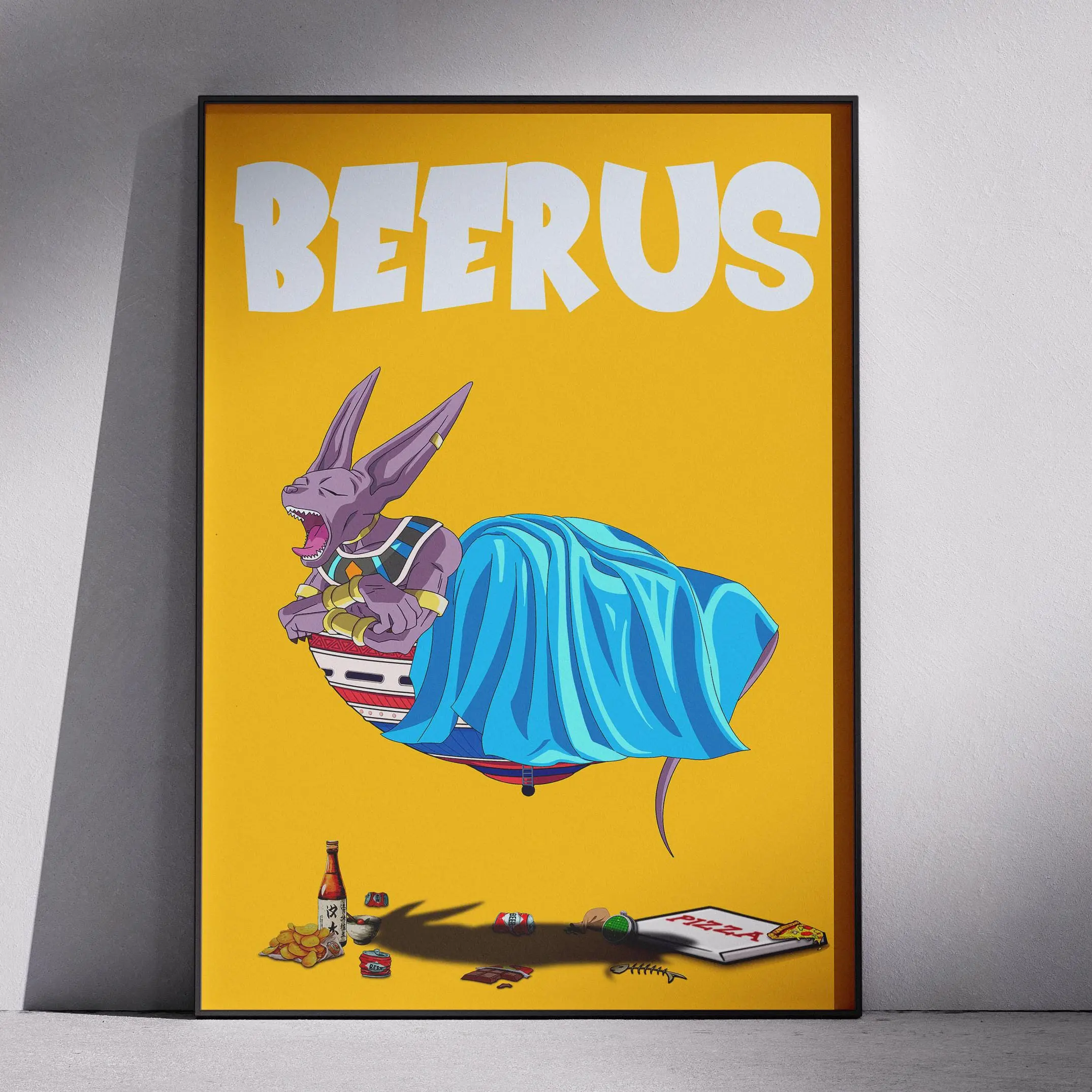 (Poster) Beerus Character Poster or Drag0n Balls Poster or Anime Poster or Wall Art orPrint or Home Decor or Manga or Fan Art or Gift or Poster