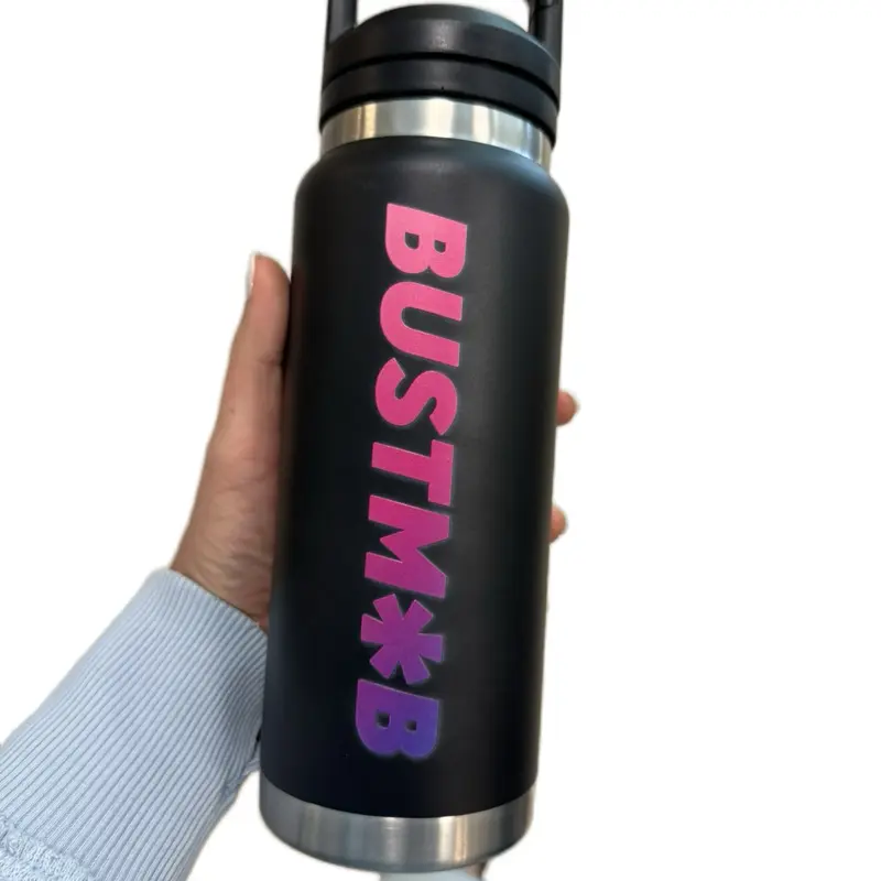 Bustmob Water Bottle 26oz Stainless Steel Insulated Leakproof Portable Drinkware