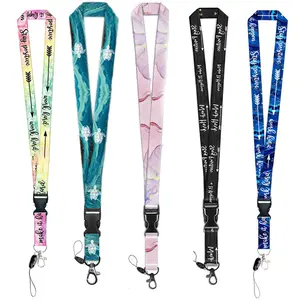 Lanyard, 1 Count Assorted Color Removable Lanyard with Badge Holder, Pastel Color Identification Badges & Supplies for School Teacher Campus Card Holder Lanyard