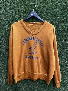 Vintage 70s Campbellsville Eagles Kentucky Sweatshirt Sz LM
