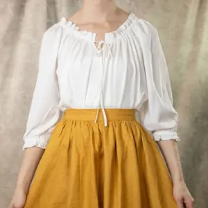 Cotton Peasant Blouse