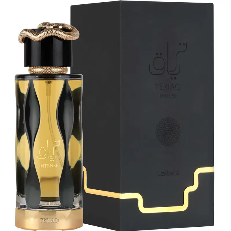 Lattafa Teriaq Intense Eau de Parfum Spray for Unisex 3.4 Oz Perfume Cologne Fragrance Sweet Spicy Amber Vanilla