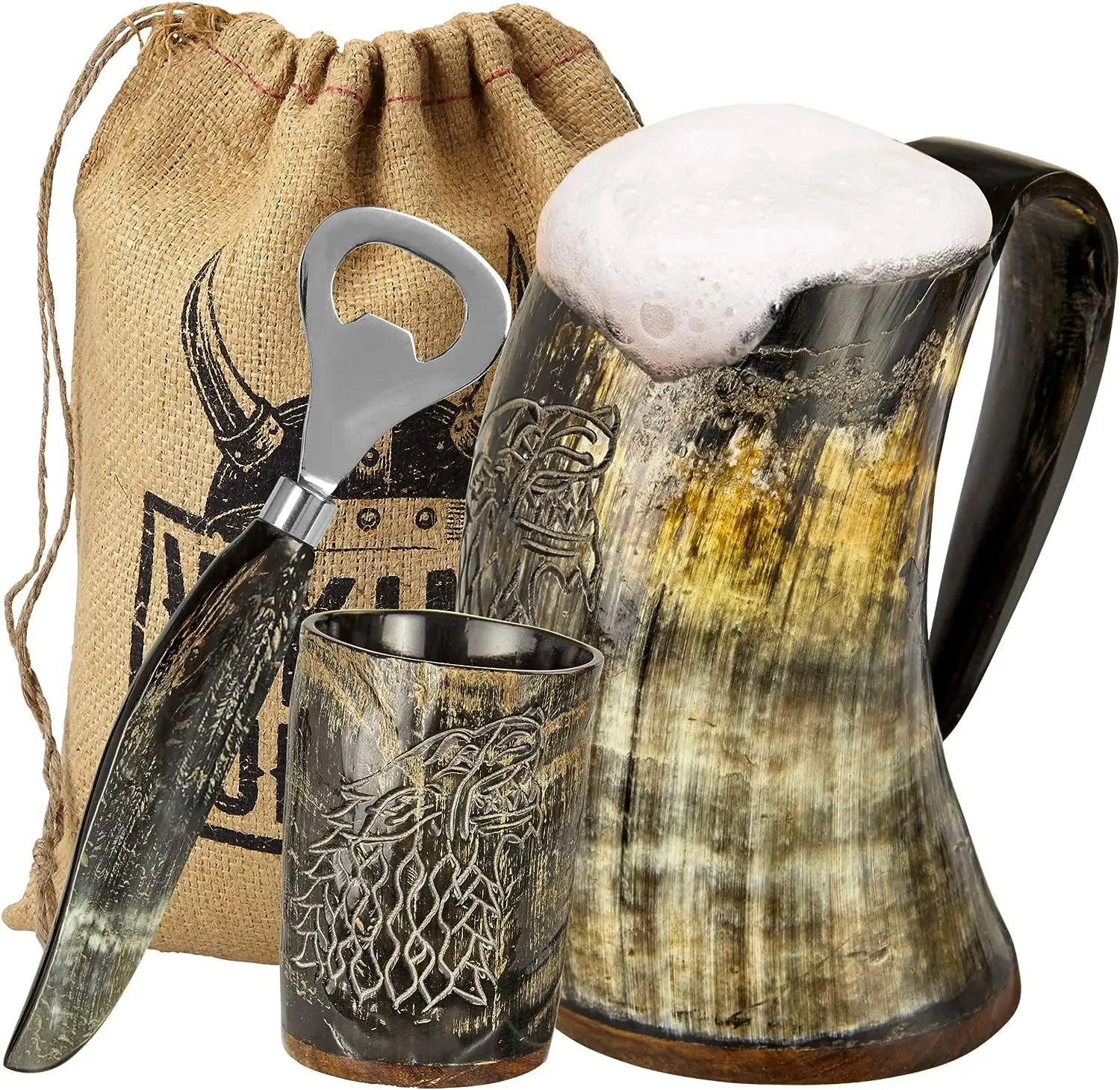 Viking Mug – Authentic Handmade Beer Mug for Mead & Ale – Medieval Tankard Gift!