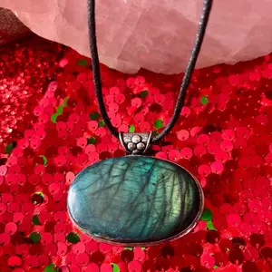 Handmade Labradorite Pendant On Sterling Silver