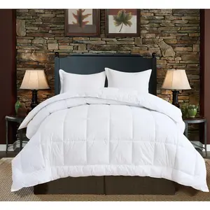 Elegant Comfort 3-Piece Cotton Comforter Set - Hotel Quality Down Alternative, Box-Stitched Design for Lasting Warmth