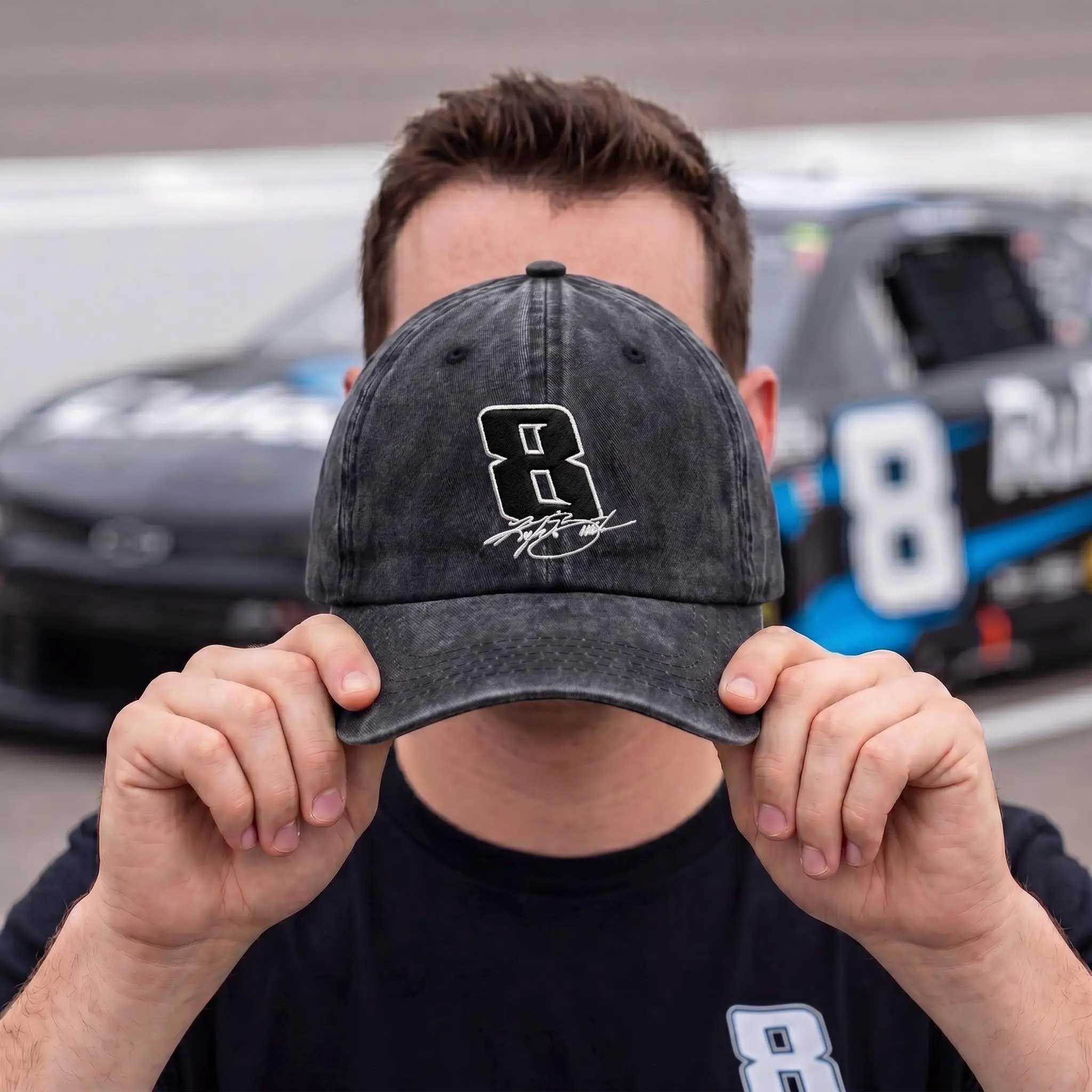 Kyle Busch Embroidered Wash Hat, Rowdy Number 8 Cap, Richard Childress Racing Merch, NASCAR Fan Gift