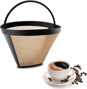 Coffee Filter  #4 Cone Coffee Filters Basket Replacement fits / Coffee Makers and Brewers (1)