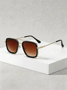 Women's Metal Pilot Sunglasses, Square Design, Elegant and Versatile, Perfect for Travel, Parties, Beach, Sports, Music Festivals, Summer Accessories