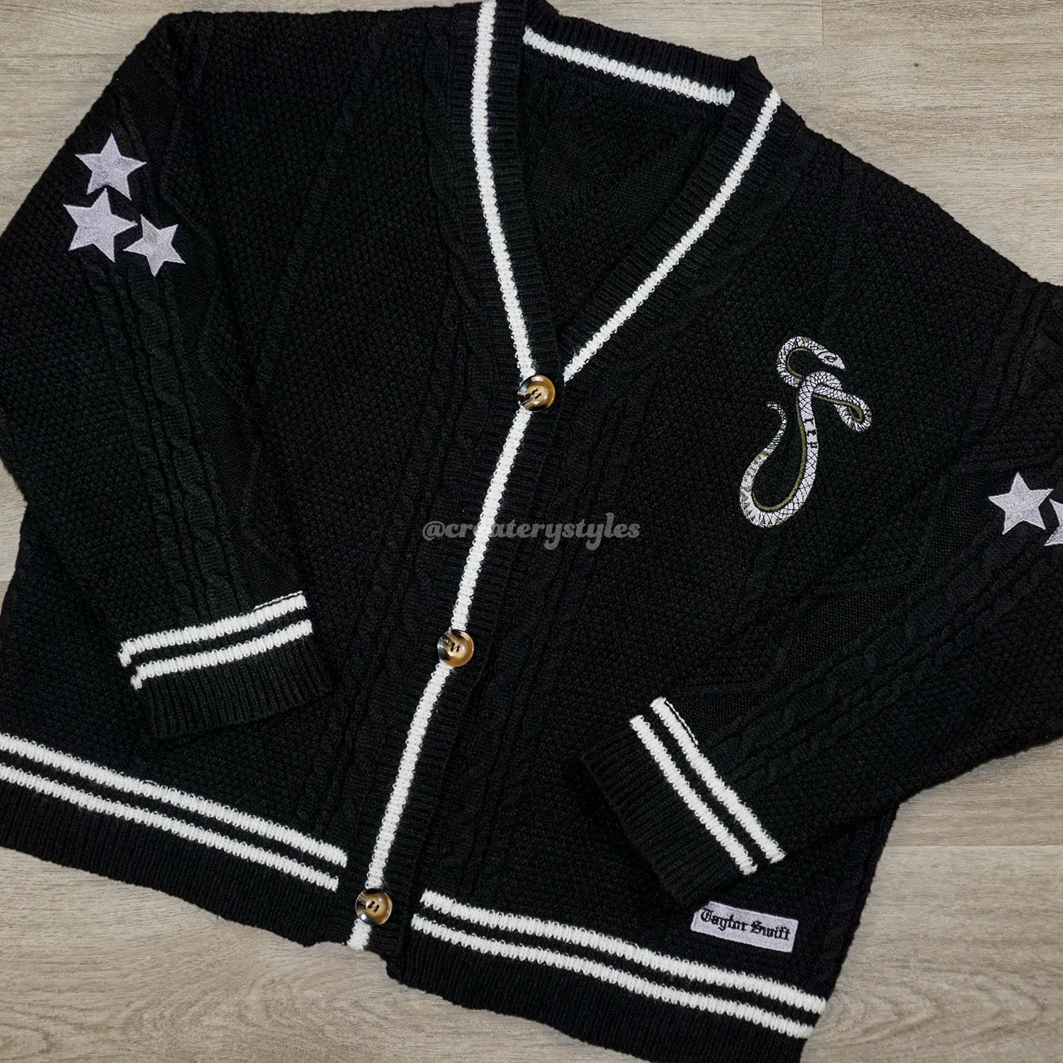 Snake and Stars Cardigan, Mult Color