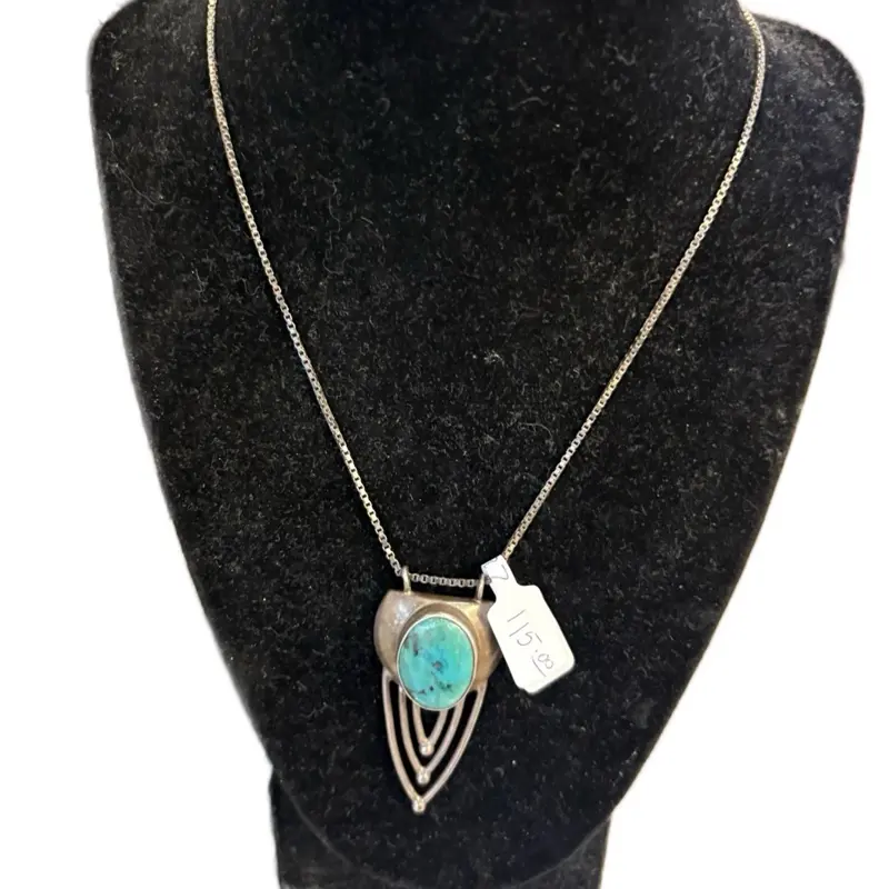 Vintage 925 turquoise necklace