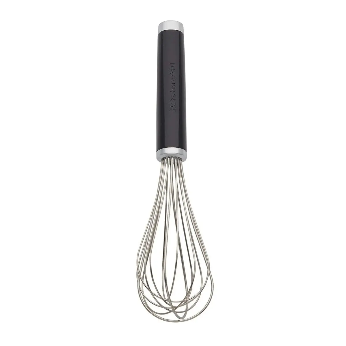 KitchenAid Classic Whisk - Black & Silver (ABS Plastic & Stainless Steel) Kitchenware, 0.32lbs Dishwasher-Safe Baking Utensil for Cooking, Weight 0.32Lbs