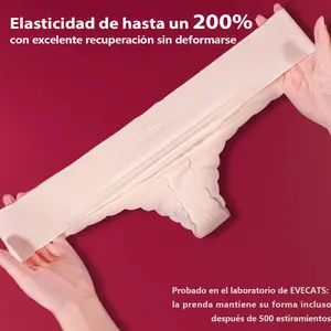 EVECATS Women's Invisible Low-Rise Seamless Thongs 6-Pack Full Color Collection Lipstick Packaging All-Year Comfort No Show Underwear for Daily Wear Elegant Panties