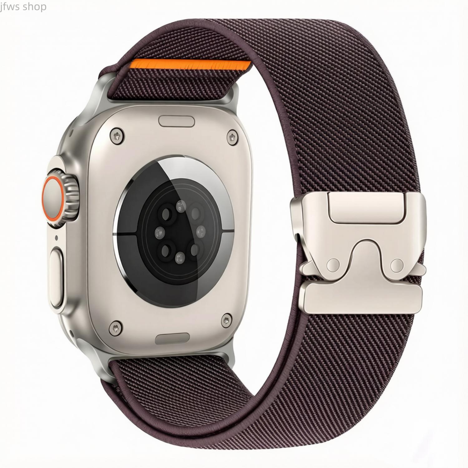 iWatch Band Parachute Buckle Nylon Stretchy Nylon Loop Strap Compatible With Ultra 3 Ultra 2 Ultra 49mm Series 11 10 9 8 7 6 SE 38mm 40mm 41mm 42mm 44mm 45mm 46mm Adjustable Comfortable Durable Lightweight Smartwatch Strap Daily