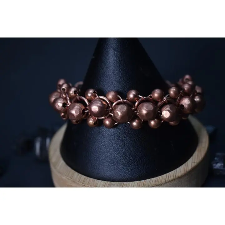 Helix of the Verdant Neteru- Copper Bracelet