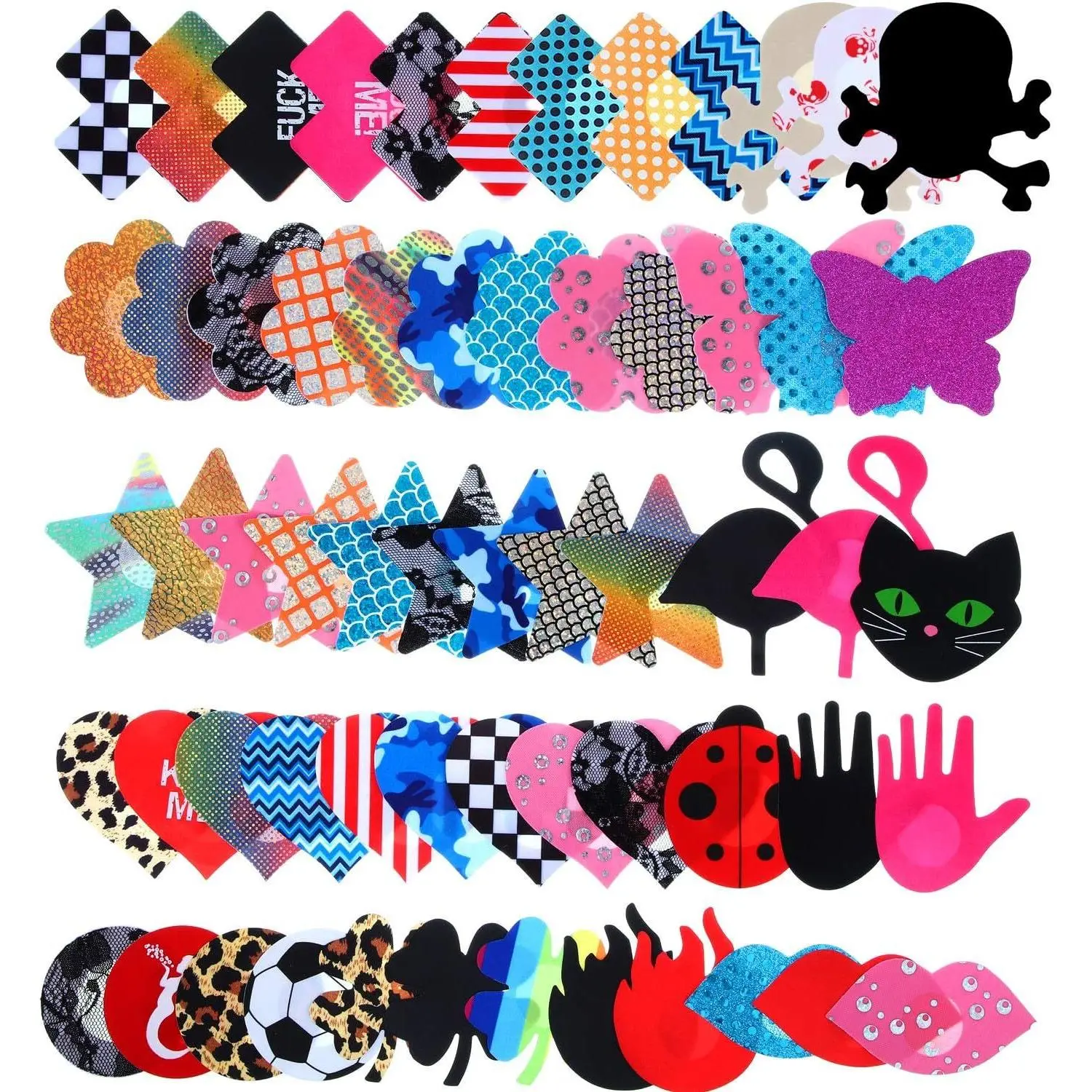 60 Pairs Women Pasties Disposable Nipple Cover Stickers Adhesive Breast Pasty Womenswear Bra