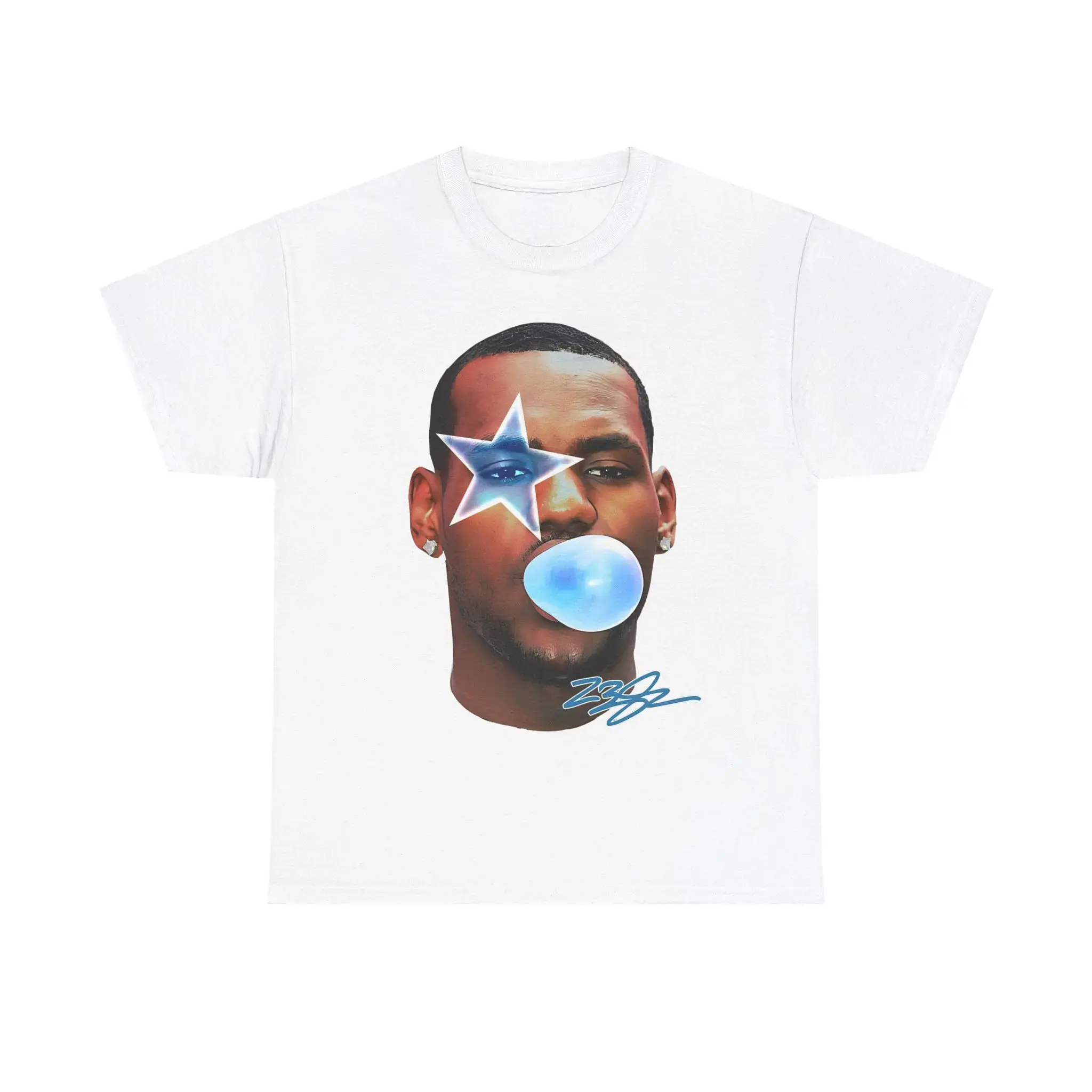 LEBRON JAMES BIG FACE GRAPHIC TEE WHITE - STREETWEAR