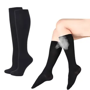 Copper Breathable Compression Socks for Men and Women, Polyester Blend, Smooth Knitted Fabric, Ideal for Running, Yoga, Rock Climbing, Cycling