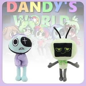 Dandy’s World Plush Vee and Astro Plush Toys Game Peripheral Figure Doll Kawaii Game Peripheral Birthday Gifts Toys for Kids