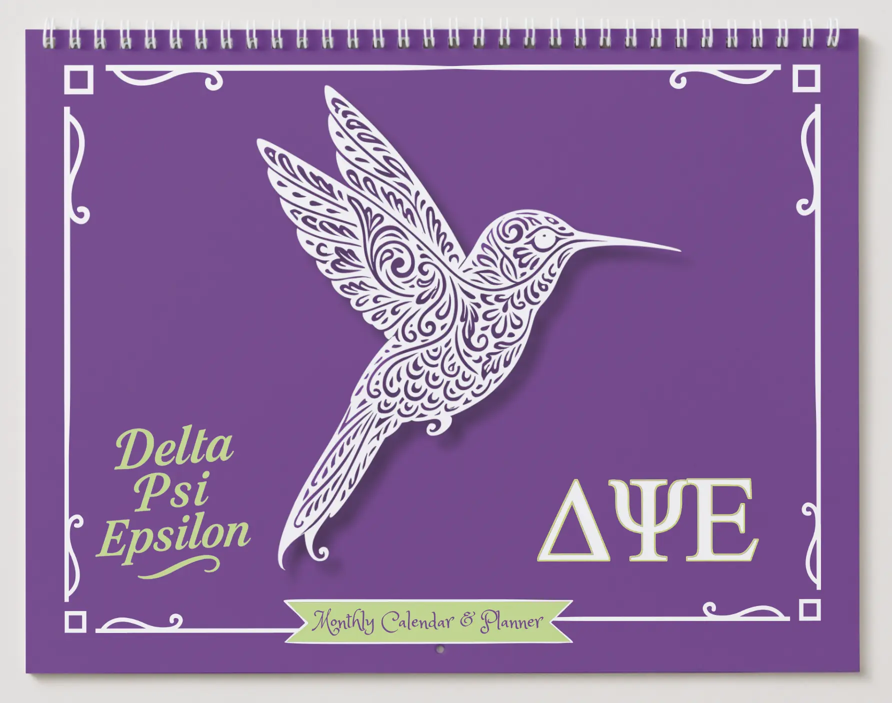 Delta Psi Epsilon Monthly Planner — Faith & Sisterhood Edition:  Colorable & Customizable