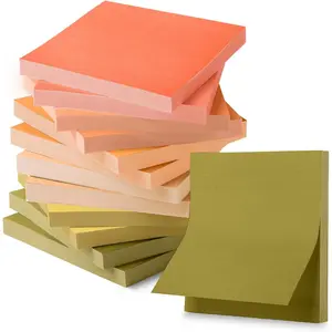 Sticky Notes, 3"x3", 12 Pads, 600 Sheets, Autumn Earth Sticky Notes 3x3, Stocky Notes for Bible Journaling