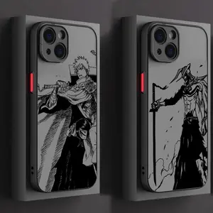 Bleach Hot Anime Frosted Translucent Phone Cases For iPhone 17 16 15 14 13 12 11 Promax Pro Air Plus Protective Cover Protection