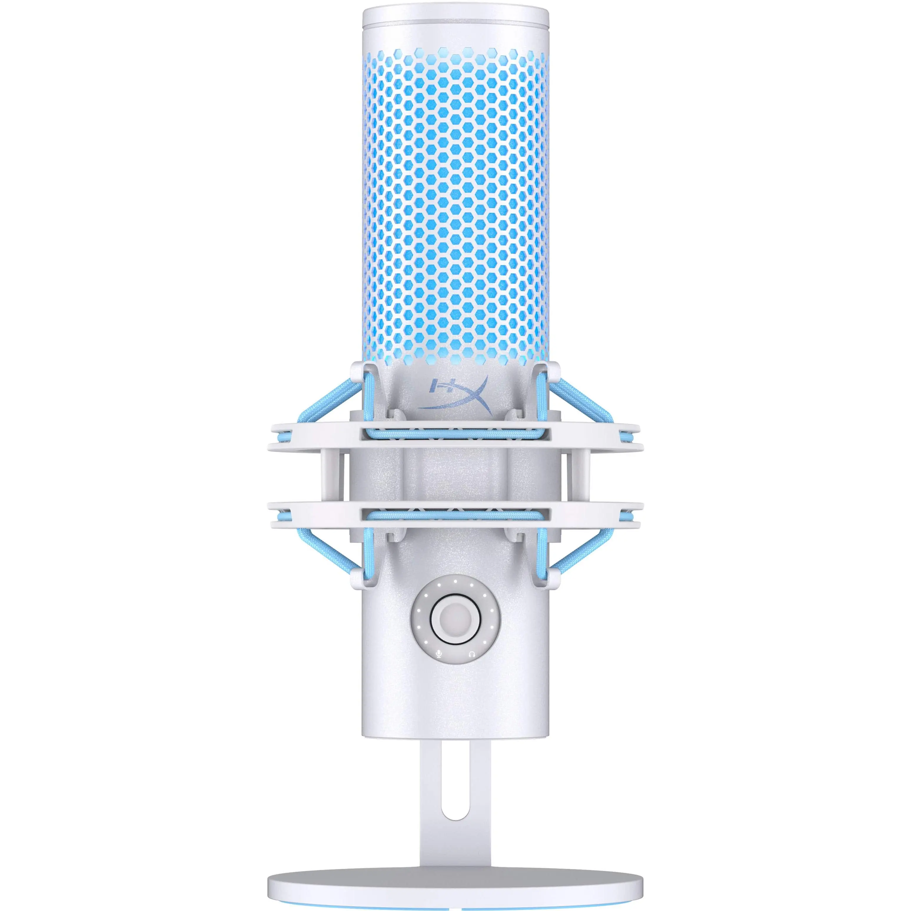 HyperX - QuadCast 2 Wired Multi-Pattern USB Electret Condenser Microphone - FrostBlue