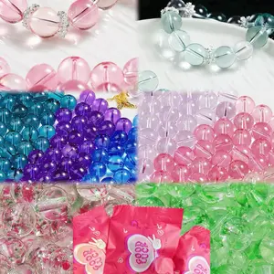 Chris-A48-High Standard Clear Crystal Style Glass Beads 10mm