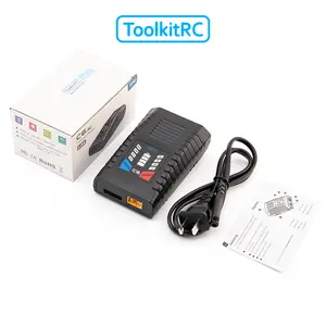ToolkitRC C6 Compact 50W/5A RC Battery Charger, Balance Charger for LiPo LiHV Life NiMH Batteries, Mini B6AC Replacement for Drone FPV Car Boat RC Hobby