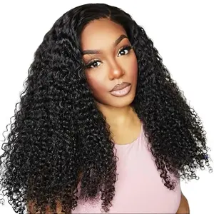 MORE FACE Kinky Curly Lace Front Wig Human Hair 13x4 13x6 Transparent Lace Frontal Wigs Preplucked Hairline for Black Women
