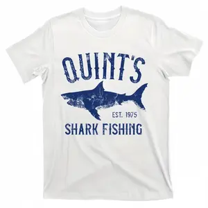 Shark Fishing Tshirt Vintage Ocean Predator Graphic Print Soft Cotton Breathable Casual Tee for Beach Trips Summer Party Outdoor Adventure Travel Gift Everyday Wear Fishing Enthusiasts