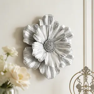 European Style Living Room Wall Decor, Handmade Abs Resin Flower Hanging Ornament, Indoor Home Decoration for Walls, Interior Wall Decor