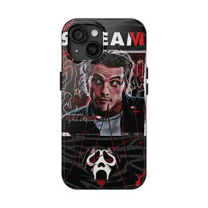 Scream Billy Loomis Phone Case, Horror Movie Aesthetic, Ghostface Villain Fan Art, Spooky Slasher Film Cover Phone Case For iPhone 11 12 13 14 15 16/ Pro/ Pro Max Tough Case