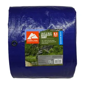 10' x 20', Material PE,Medium-Duty Tarp