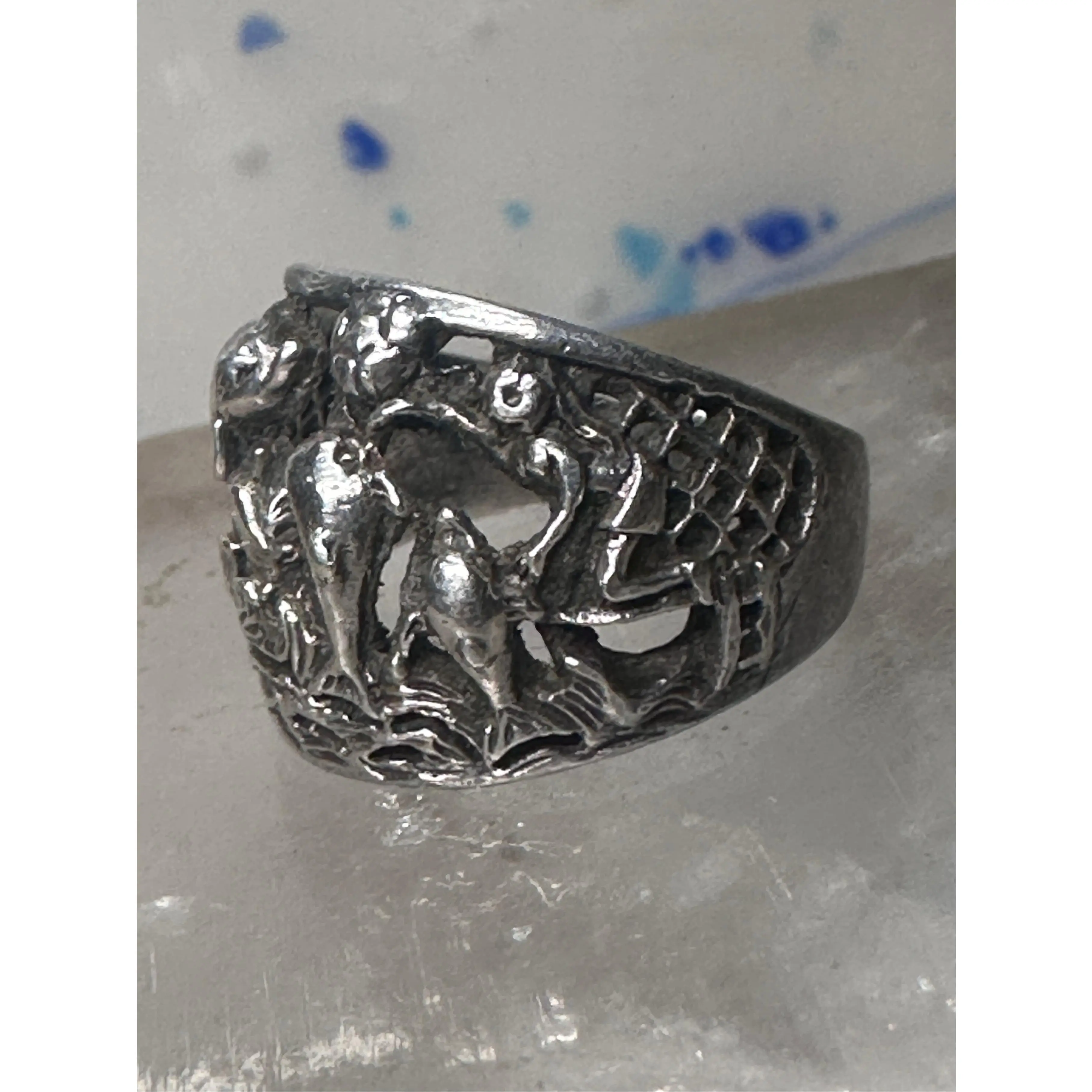 Dolphins ring dolphin pod band size 5.75 women girls