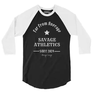 Men & Women's Far From Average 3/4 Raglan Tee