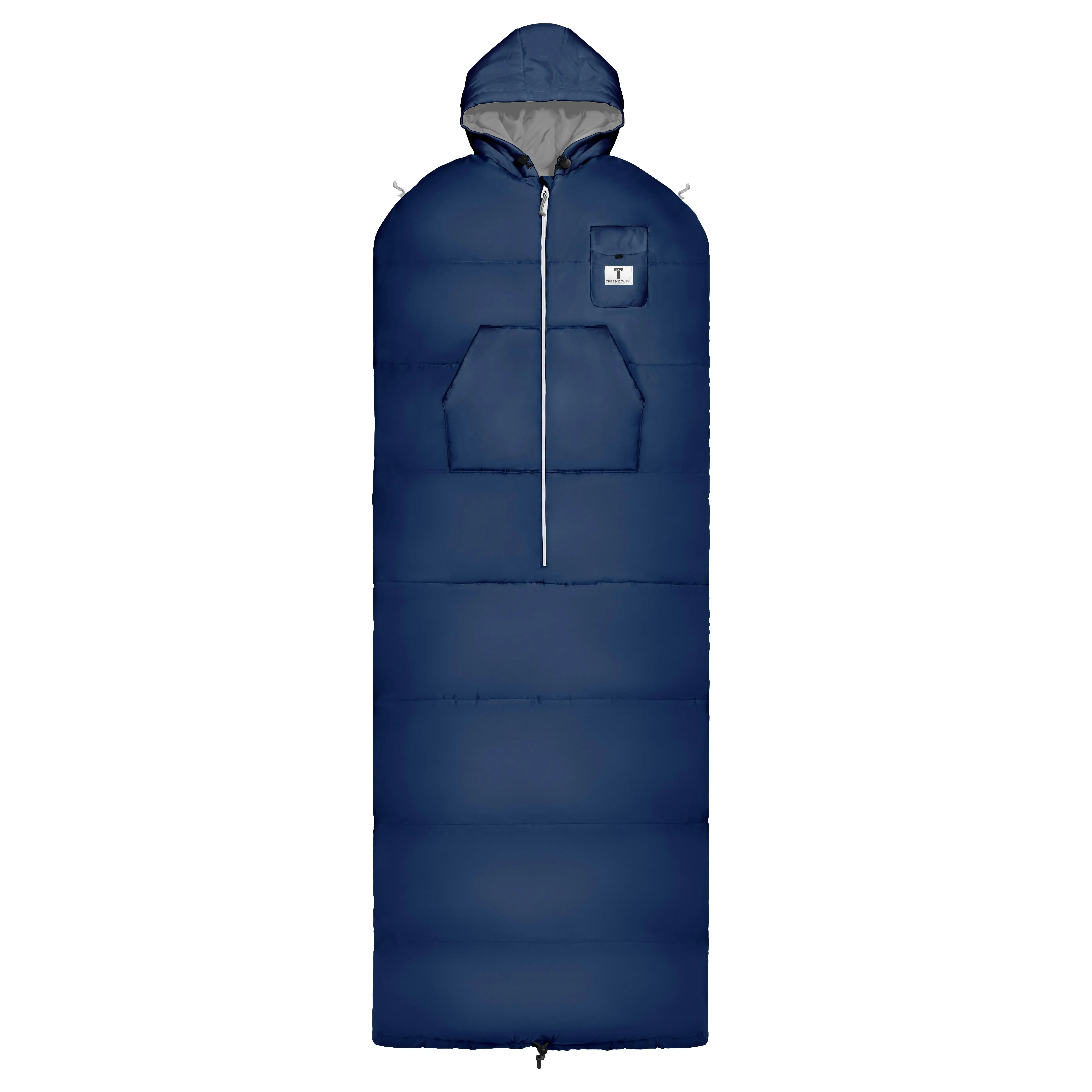 Navy Wearable Sleeping Bag - Comfortable Design for Sleeping, Ideal for Travel, Versatile for Various Occasions