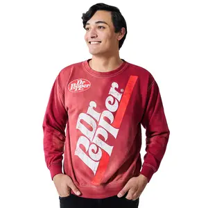 Dr. Pepper Sweatshirt Soda Logo Double-Sided Men's Long-Sleeve Pullover Sweater