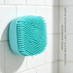 Pet Bathing Silicone Massage Brush, Cat Dog Bathing Tool, Soft Silicone Safe Skin Pet Cleaning, Easy Lather Dirt Removal